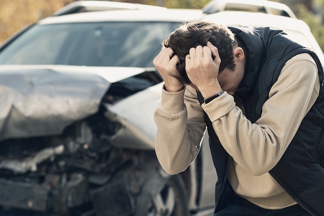 Head-on Collision Aftermath