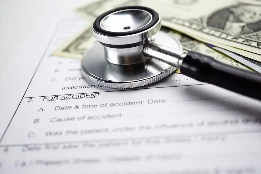 Medical bills and treatment records used in a South Carolina personal injury claim